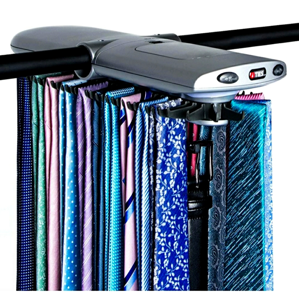 Deluxe electronic tie rack